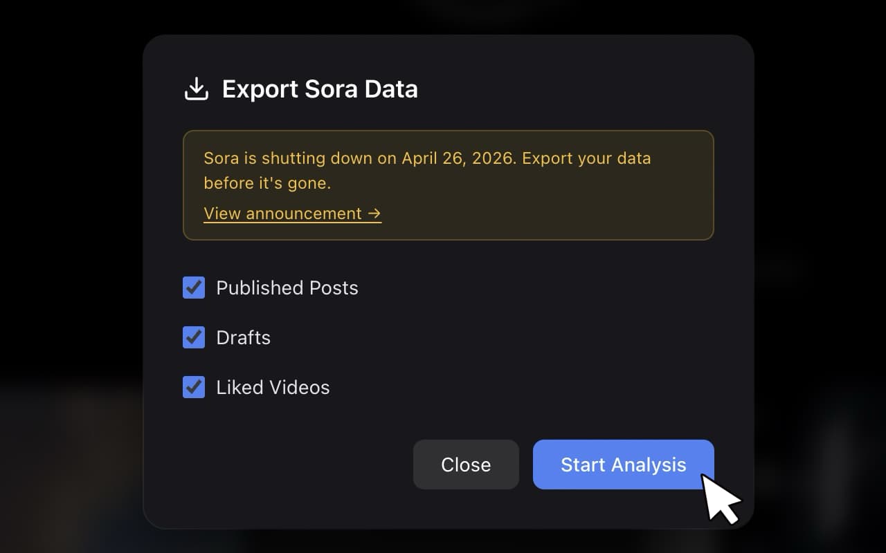 Export Your Sora Data Before Shutdown